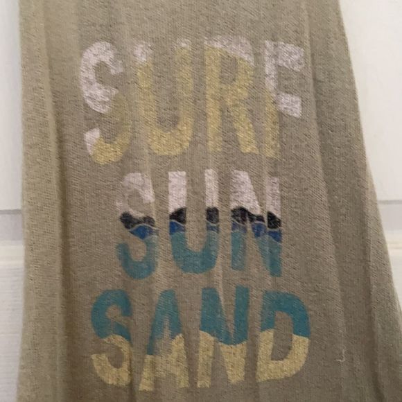 PST LA Olive Green SURF SUN SAND Knit Tank - Picture 2 of 5